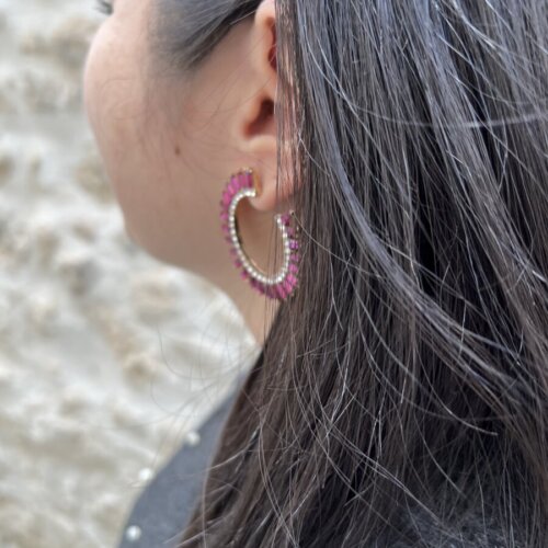 Circle to glam earrings