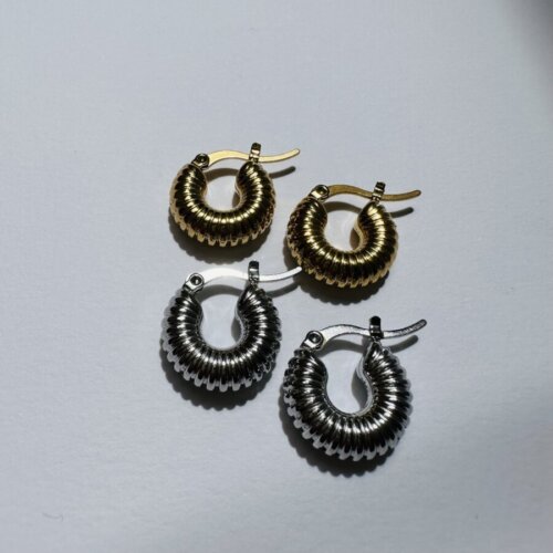Small Cable earrings